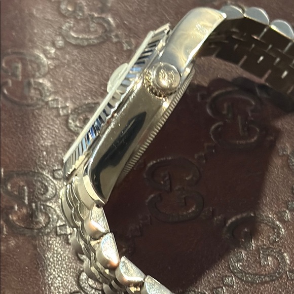 Rolex Silver Oyster Perpetual Watch - Picture 10 of 10